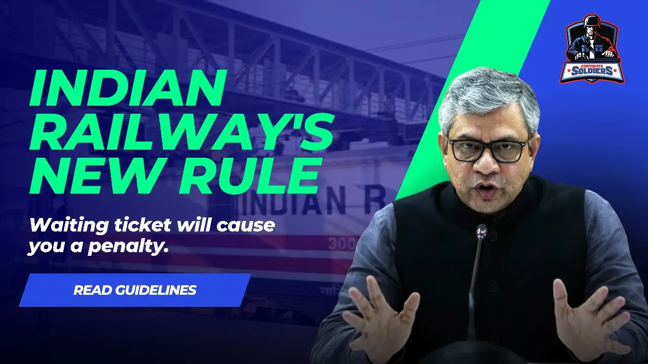 Indian Railway New Rule Waiting Ticket Will Cause You A Penalty