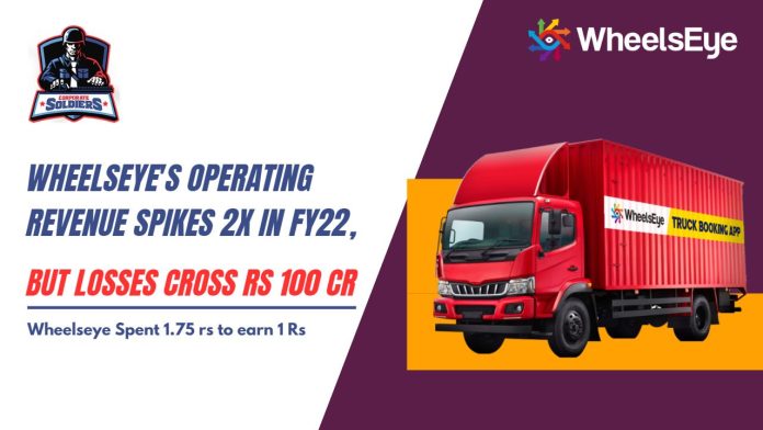 WheelsEye’s scale spikes 2X in FY22, losses cross Rs 100 Cr