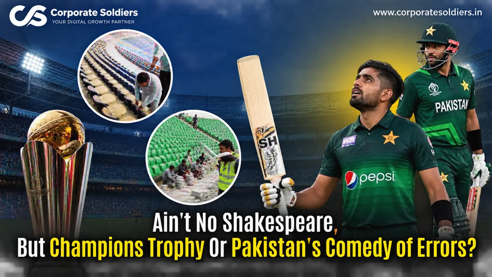 Ain’t No Shakespeare, But Champions Trophy Or Pakistan’s Comedy of Errors