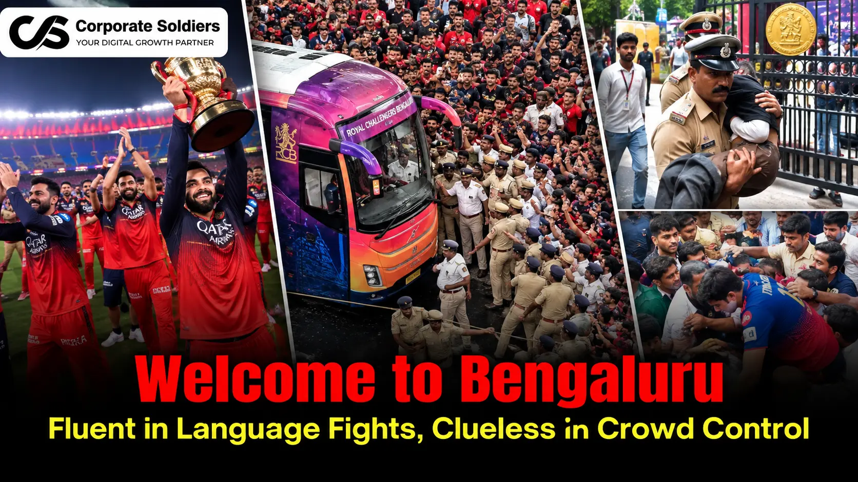 Welcome to Bengaluru Fluent in Language Fights, Clueless in Crowd Control