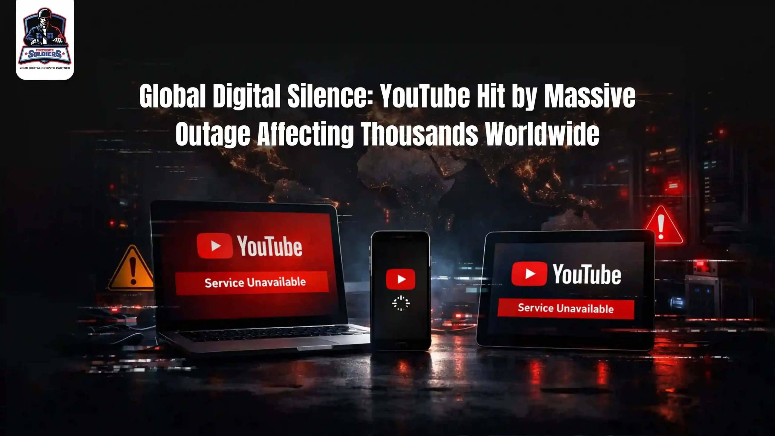 Global Digital Silence YouTube Hit by Massive Outage Affecting Thousands Worldwide
