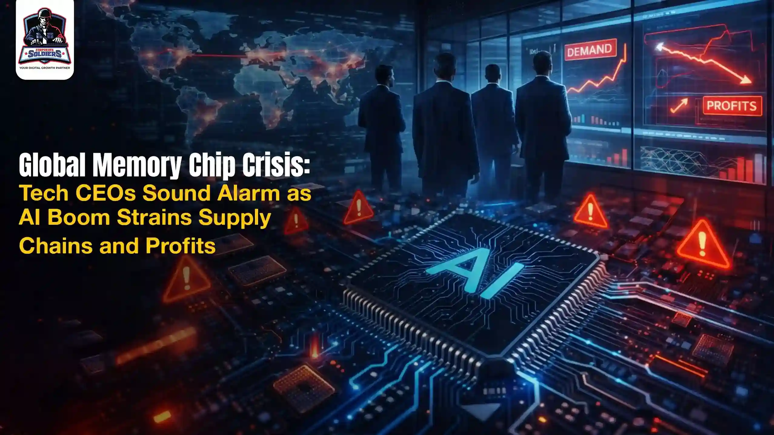 Global Memory Chip Crisis Tech CEOs Sound Alarm as AI Boom Strains Supply Chains and Profits