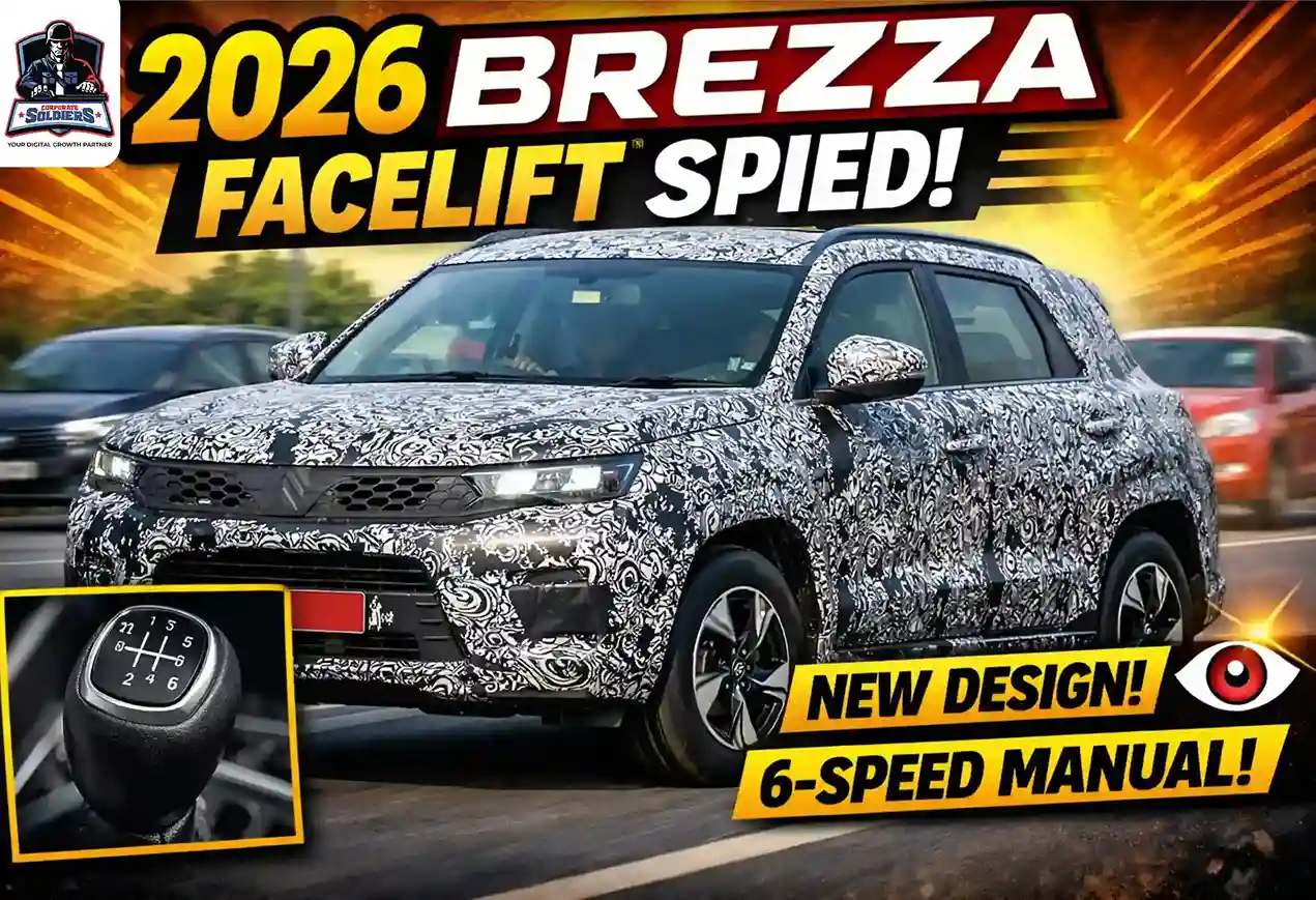 Maruti Suzuki Brezza 2026 Facelift Spied