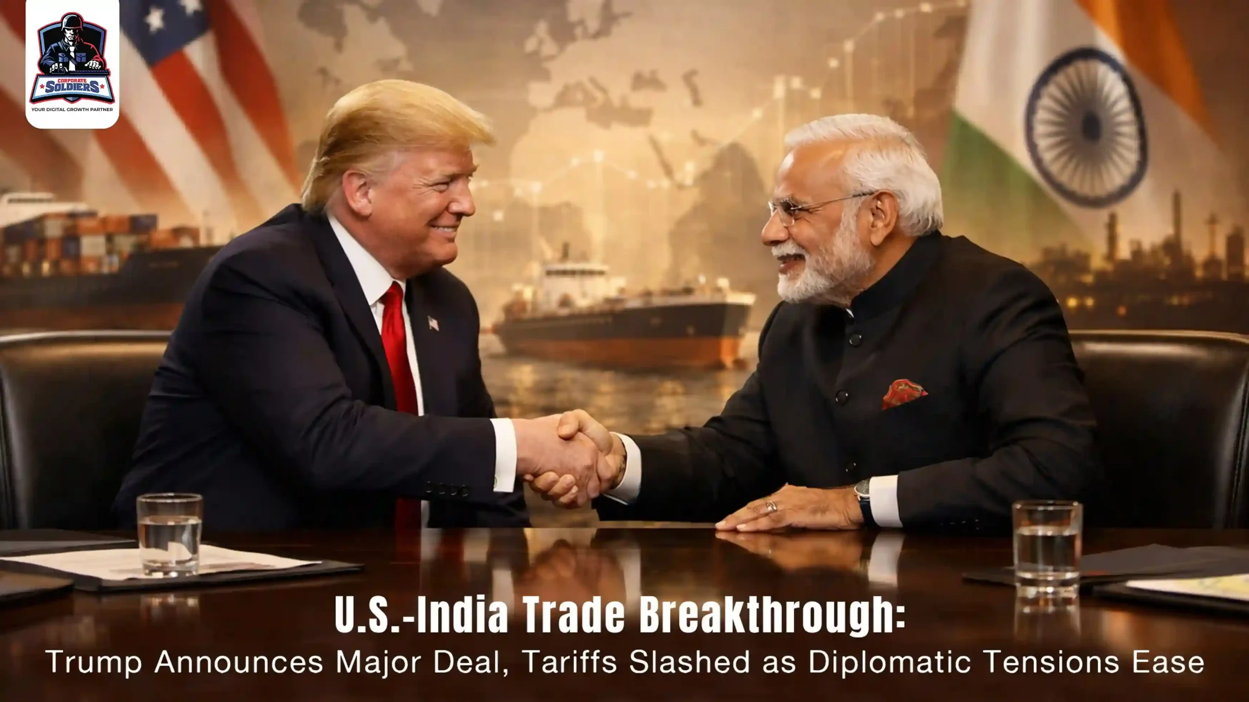 US India Trade Breakthrough Trump Announces Major Deal Tariffs Slashed as Diplomatic Tensions Ease