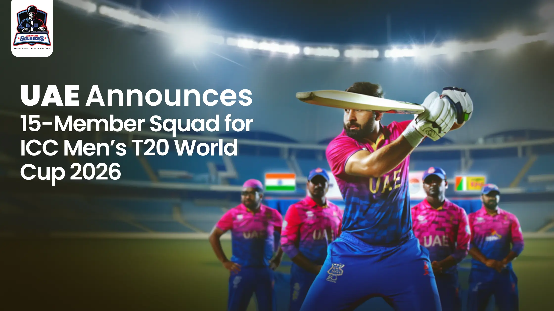 UAE announces 15-member cricket squad for ICC Men's T20 World Cup 2026 tournament