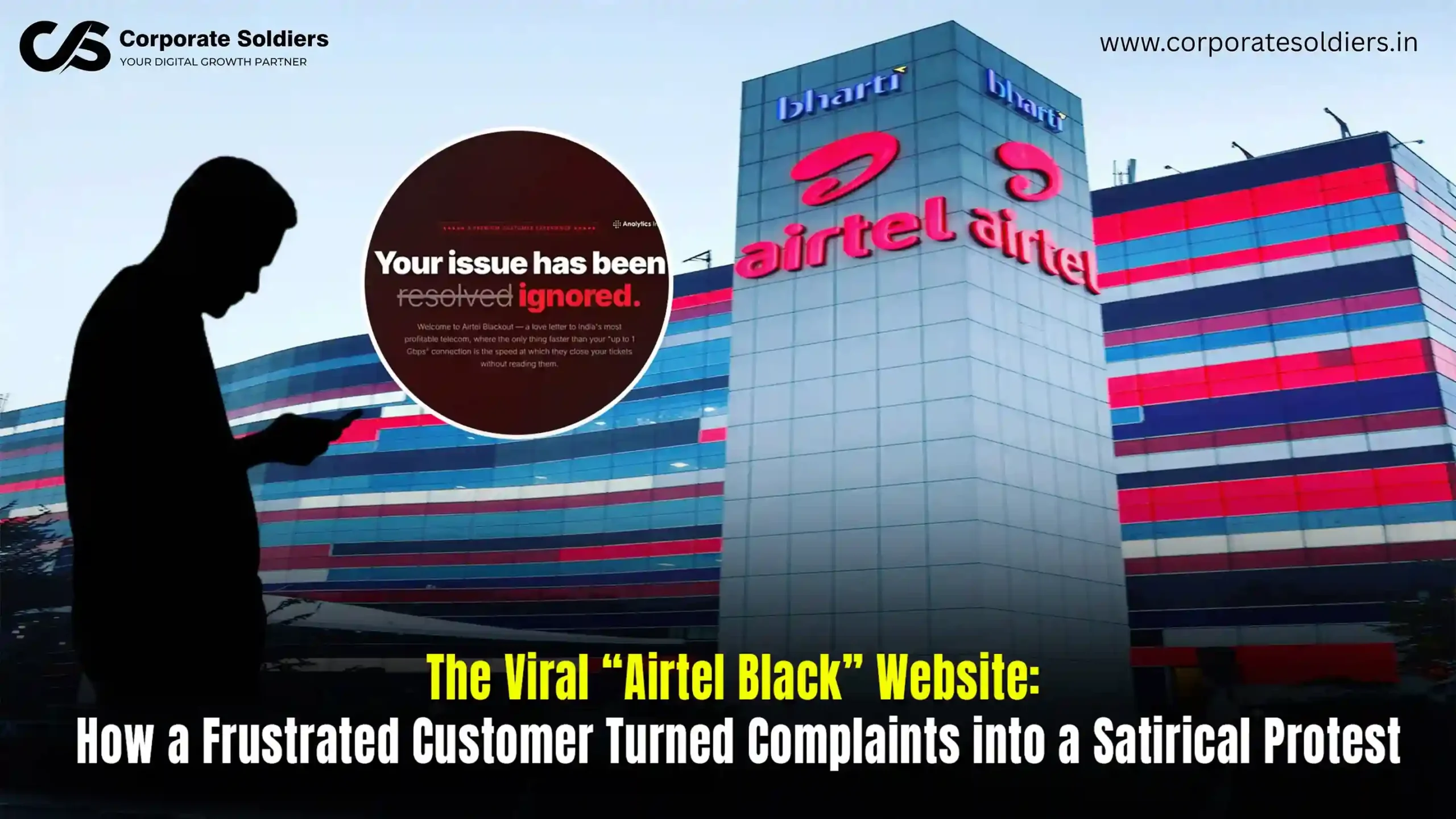 The Viral Airtel Black Website How a Frustrated Customer Turned Complaints into a Satirical 2Protest