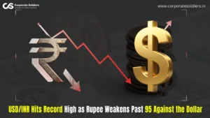 USD INR Hits Record High as Rupee Weakens Past 95 Against