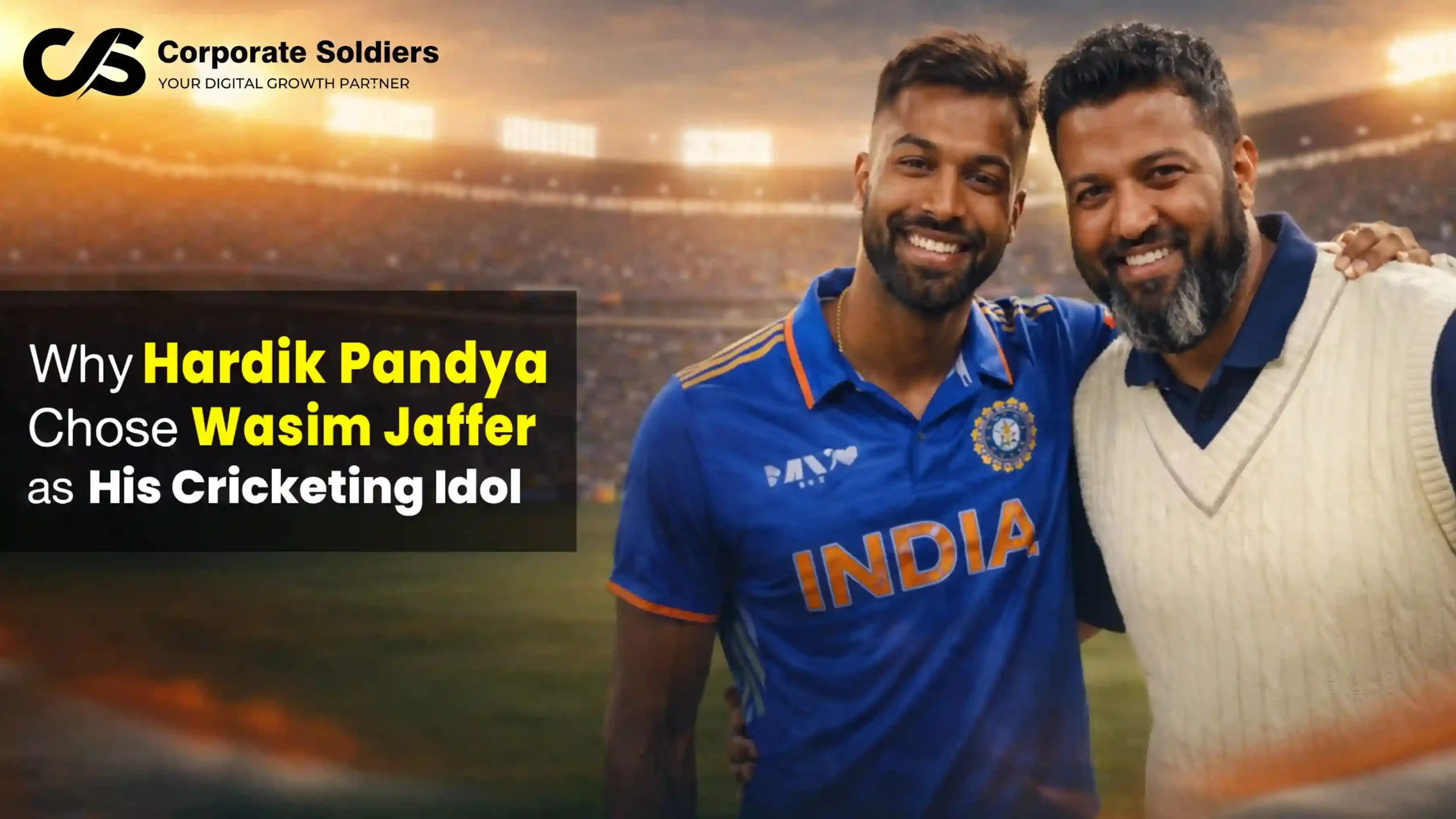 Why Hardik Pandya Chose Wasim Jaffer as His Cricketing Idol