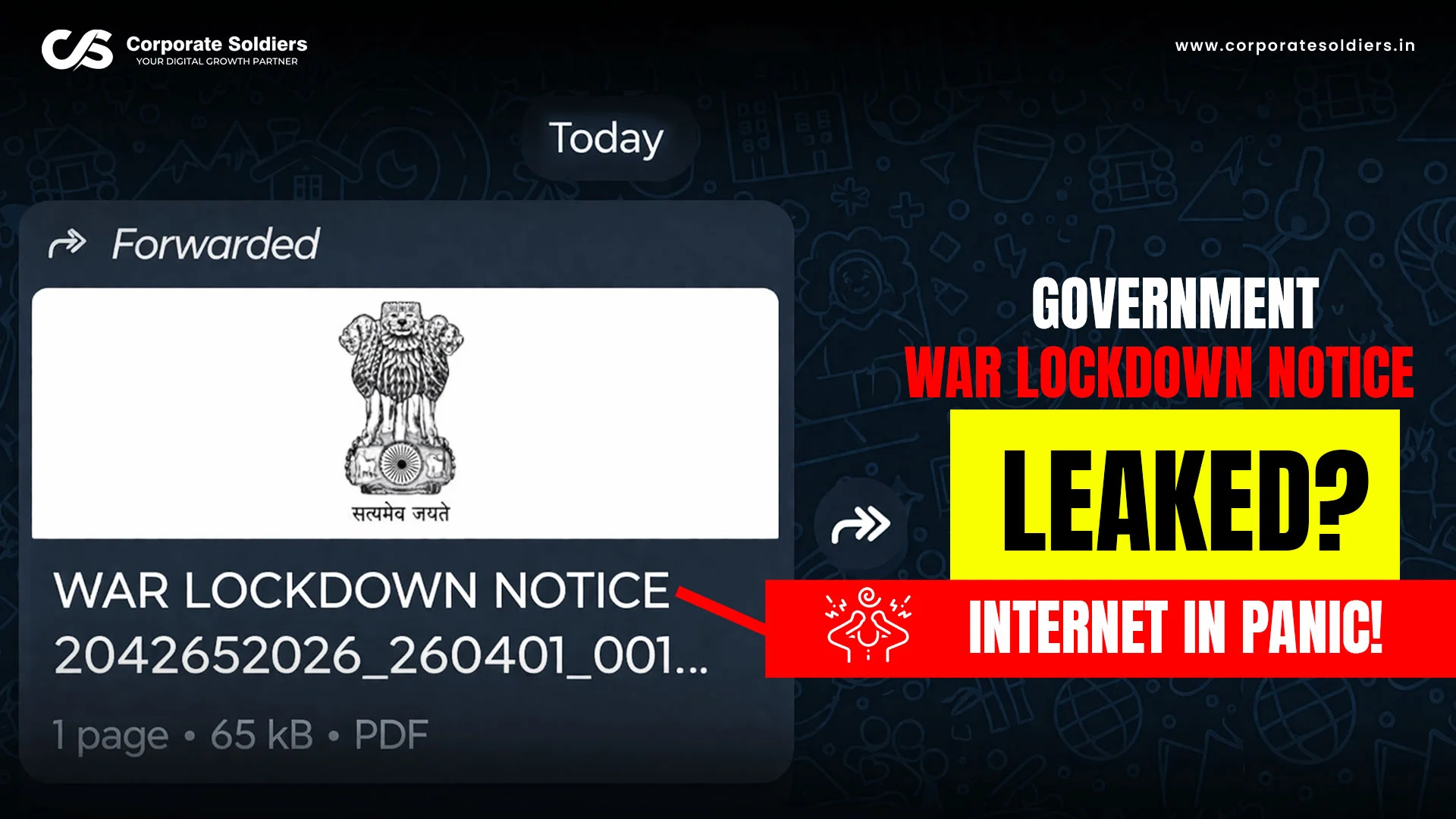 Government War Lockdown Notice LEAKED Internet in Panic!