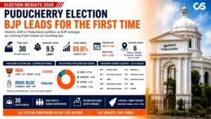 Puducherry Election Results 2026 LIVE BJPNDA Takes Lead