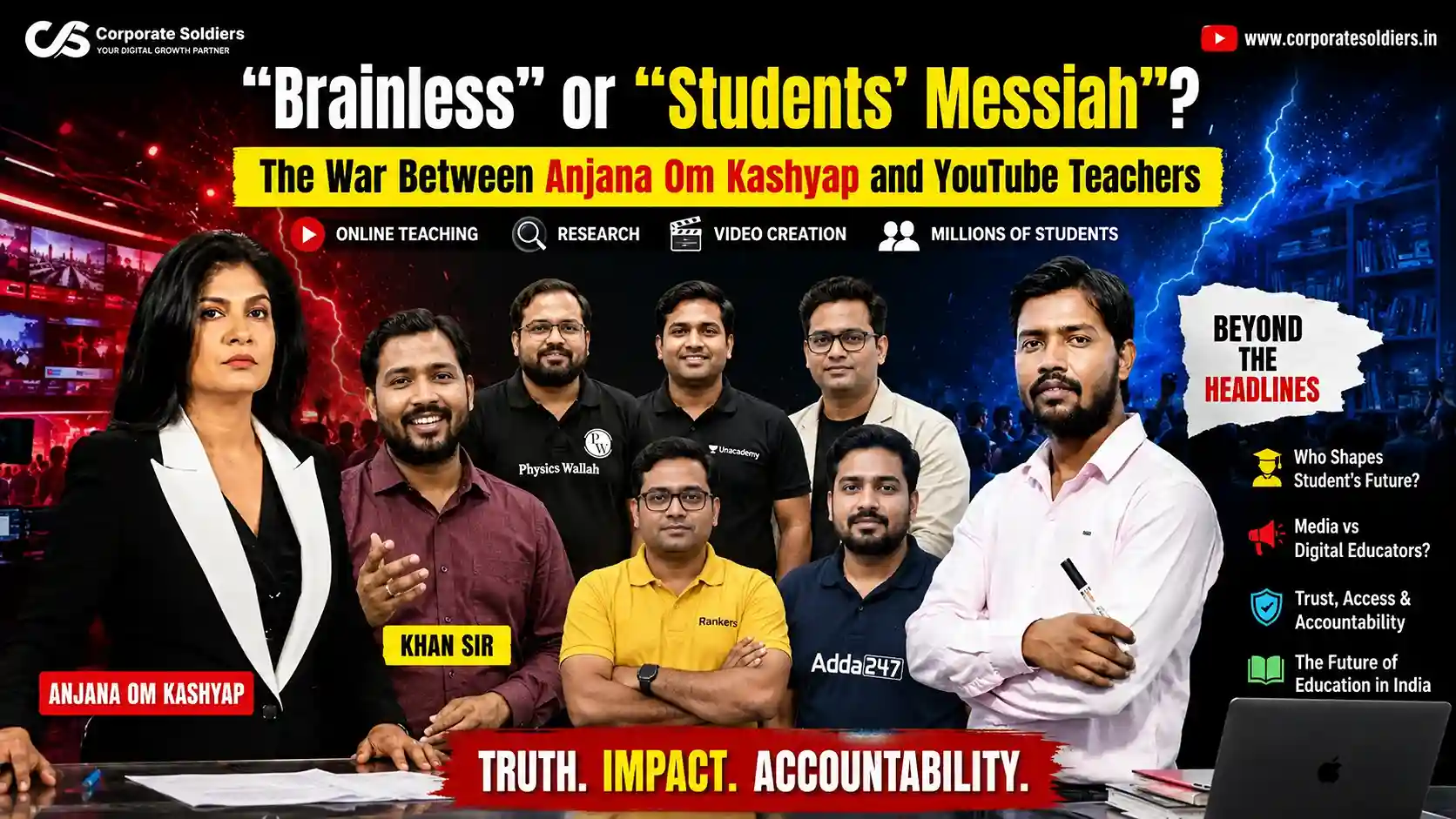 Anjana Om Kashyap - YouTube Teachers Controversy: Student Trust, Digital Education, and the Changing Media Landscape