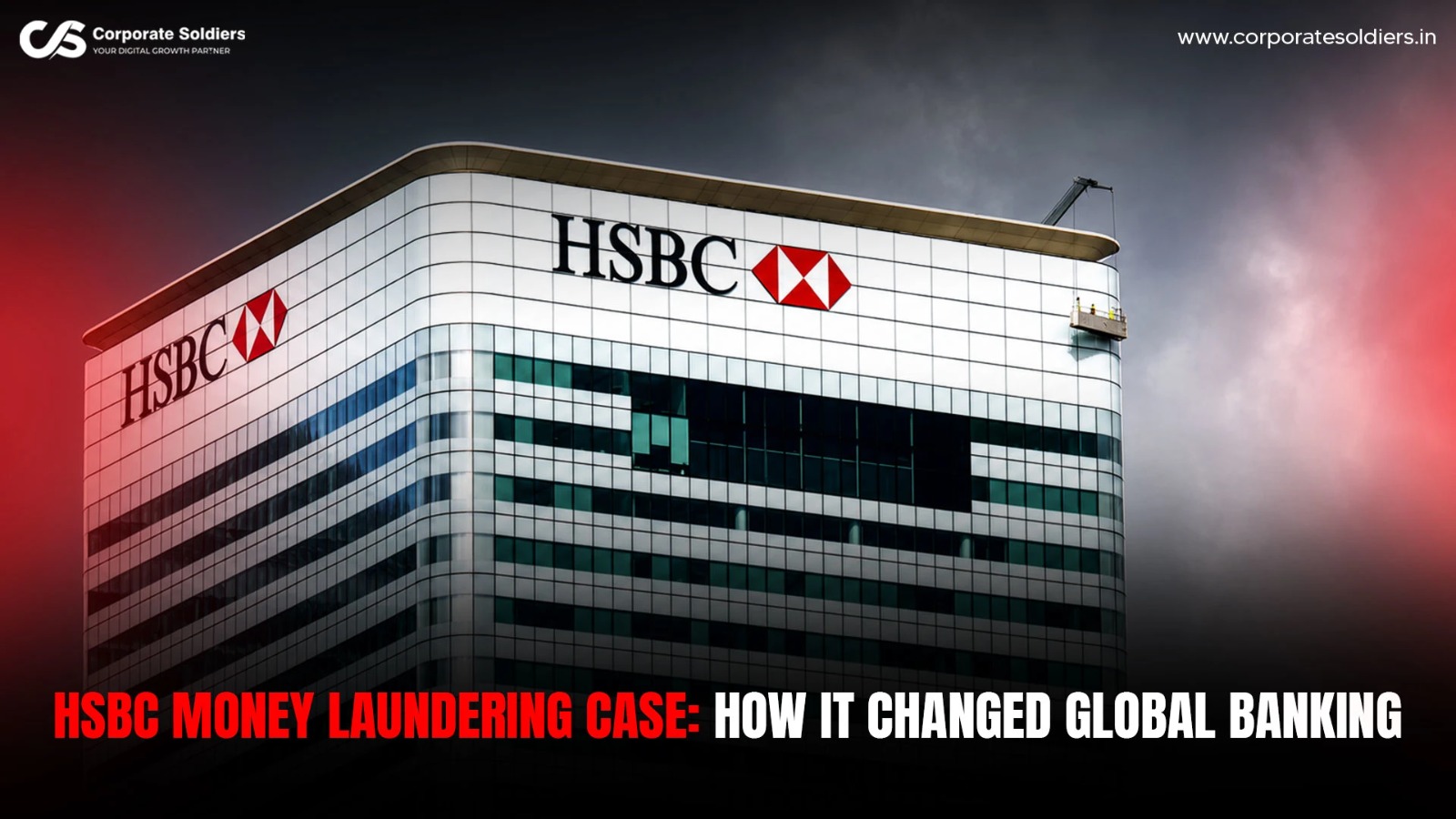 HSBC headquarters representing the global money laundering case and its impact on banking regulations.