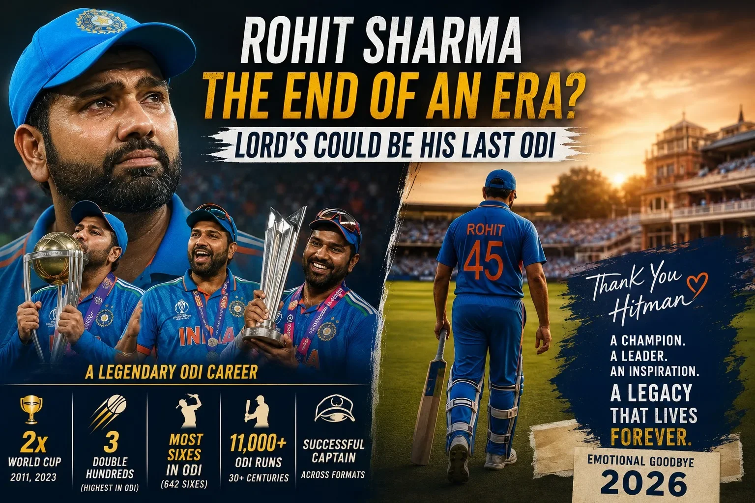 Rohit Sharma ODI Journey