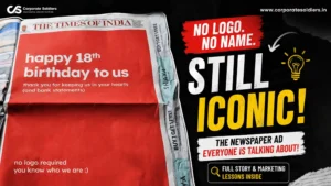 The No Logo Required Newspaper Ad That Captured Everyone's Attention