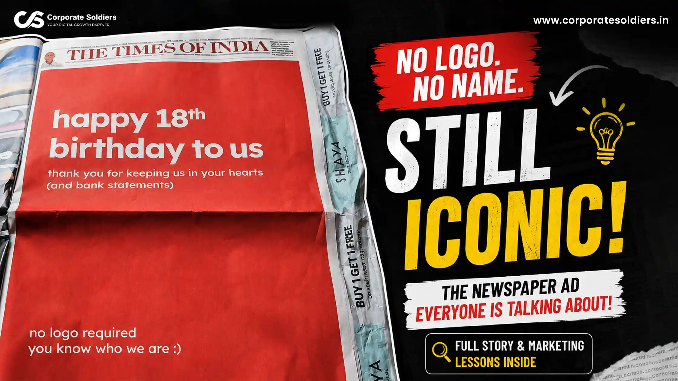 The No Logo Required Newspaper Ad That Captured Everyone's Attention