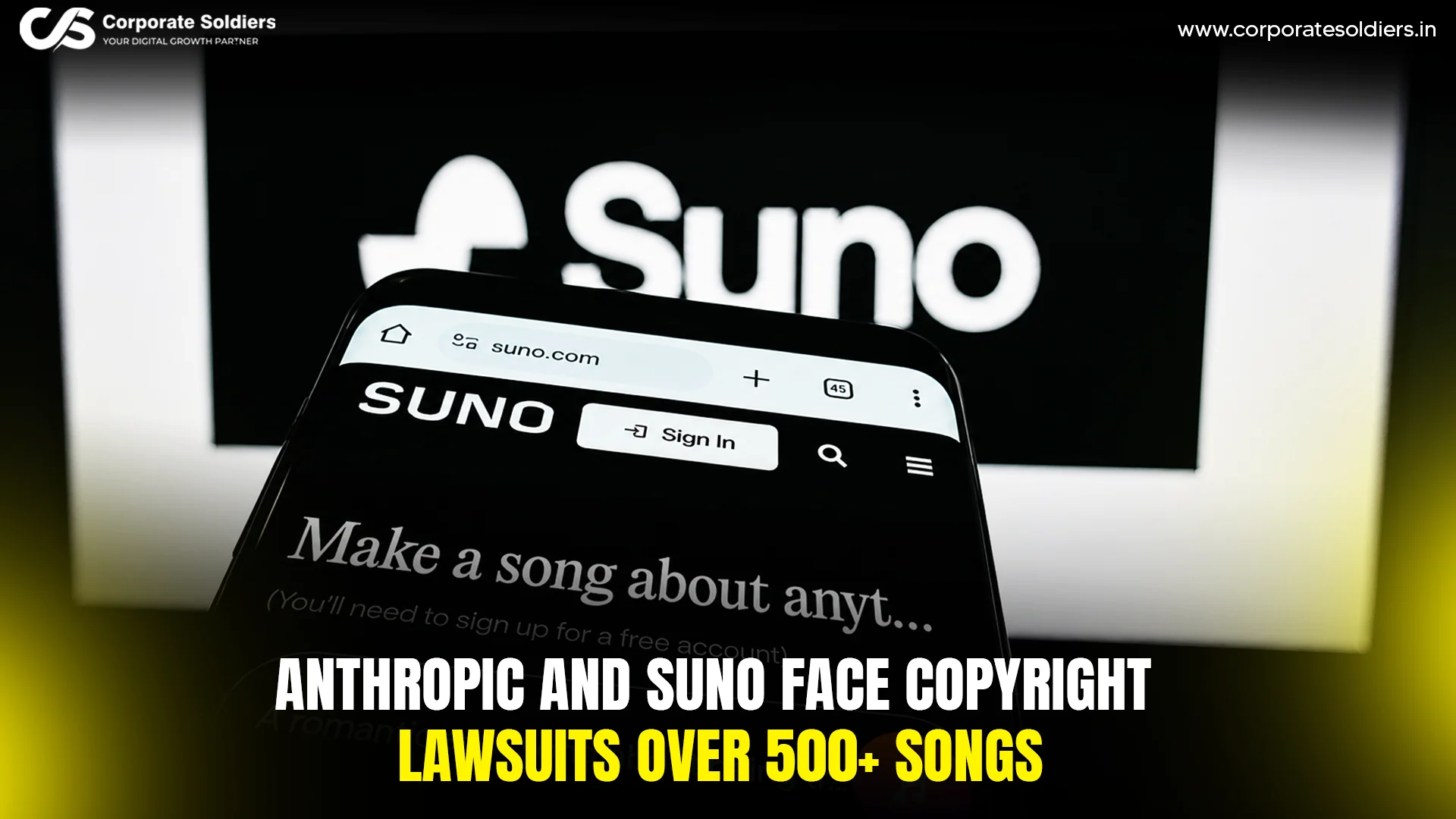 Anthropic and Suno face copyright lawsuits over 500+ songs