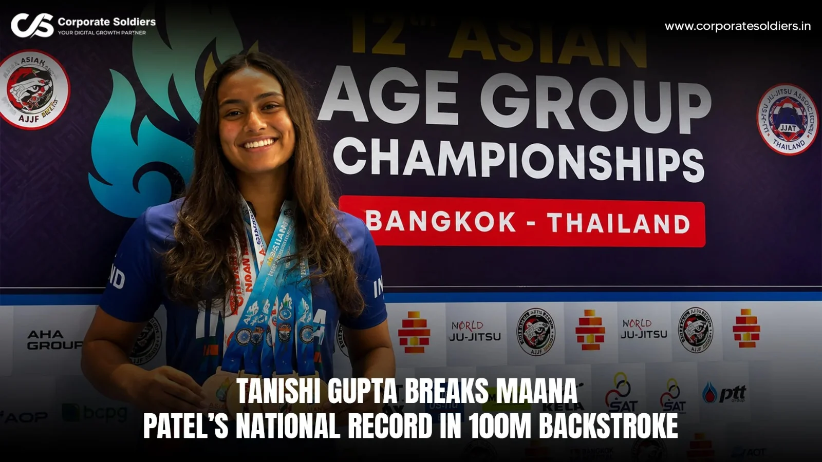 Tanishi Gupta breaks Maana Patel’s national record in 100m backstroke