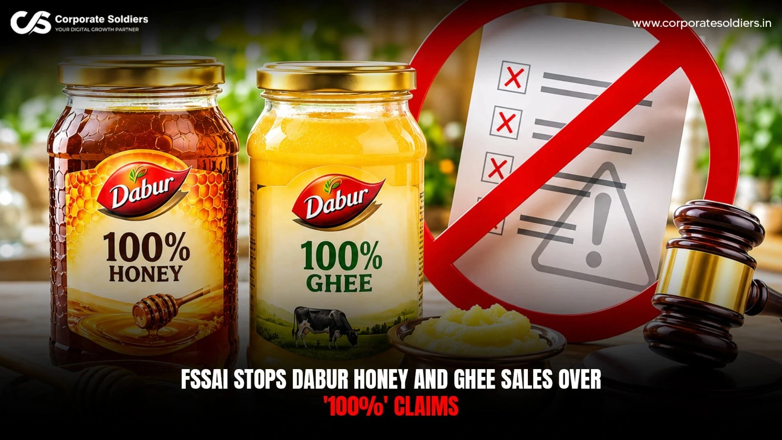 FSSAI stops Dabur Honey and Ghee sales over alleged 100 percent claims