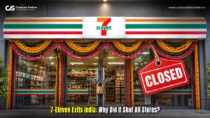 7-Eleven store in India closed with a red closed sign outside the entrance