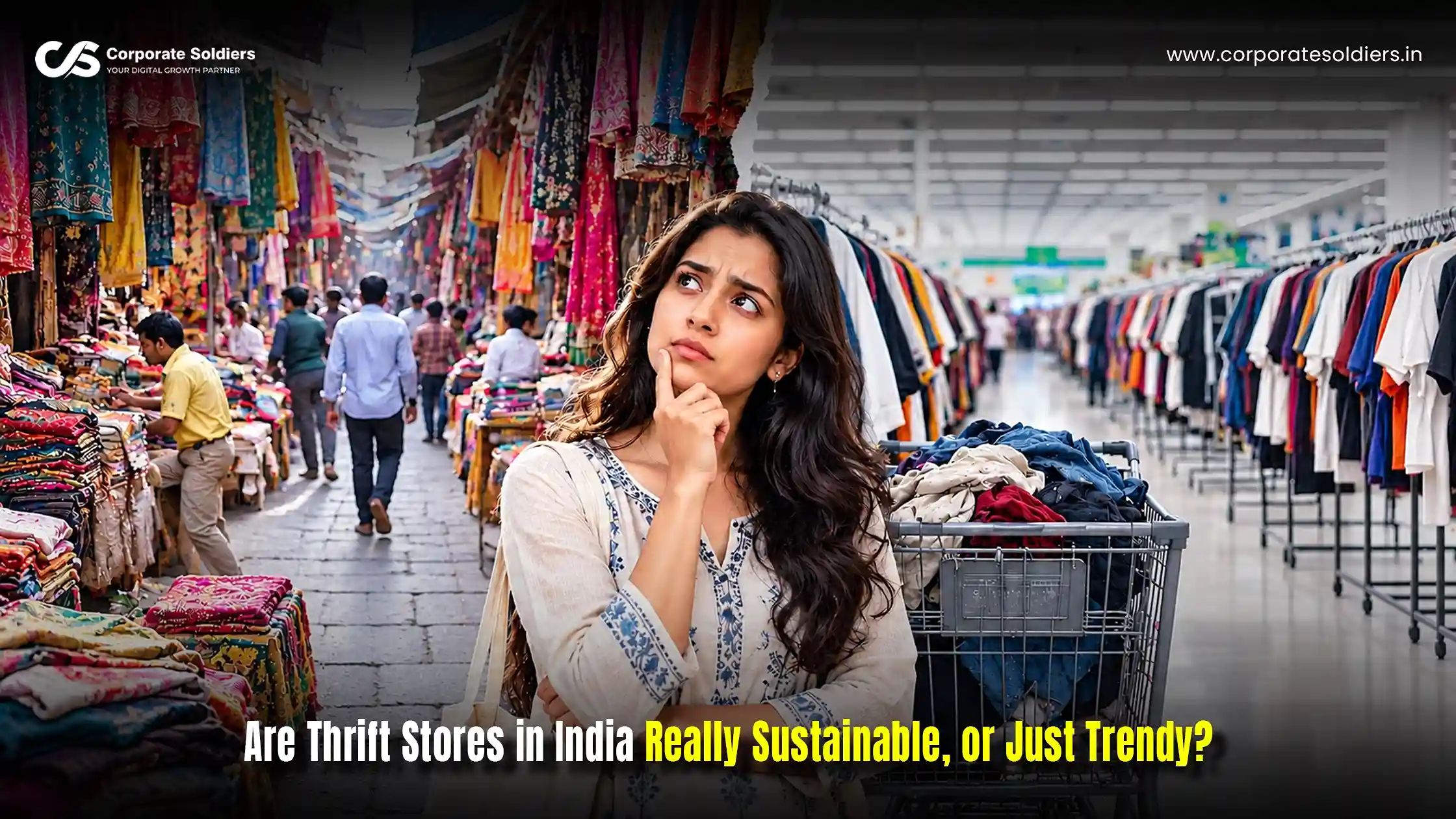 Thrift stores in India promoting sustainable and trendy fashion