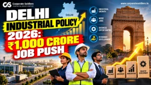 Delhi Industrial Policy 2026 announces ₹1,000 crore investment to boost jobs and industrial growth.