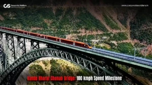 Vande Bharat train crosses Chenab Bridge at 100 kmph speed milestone